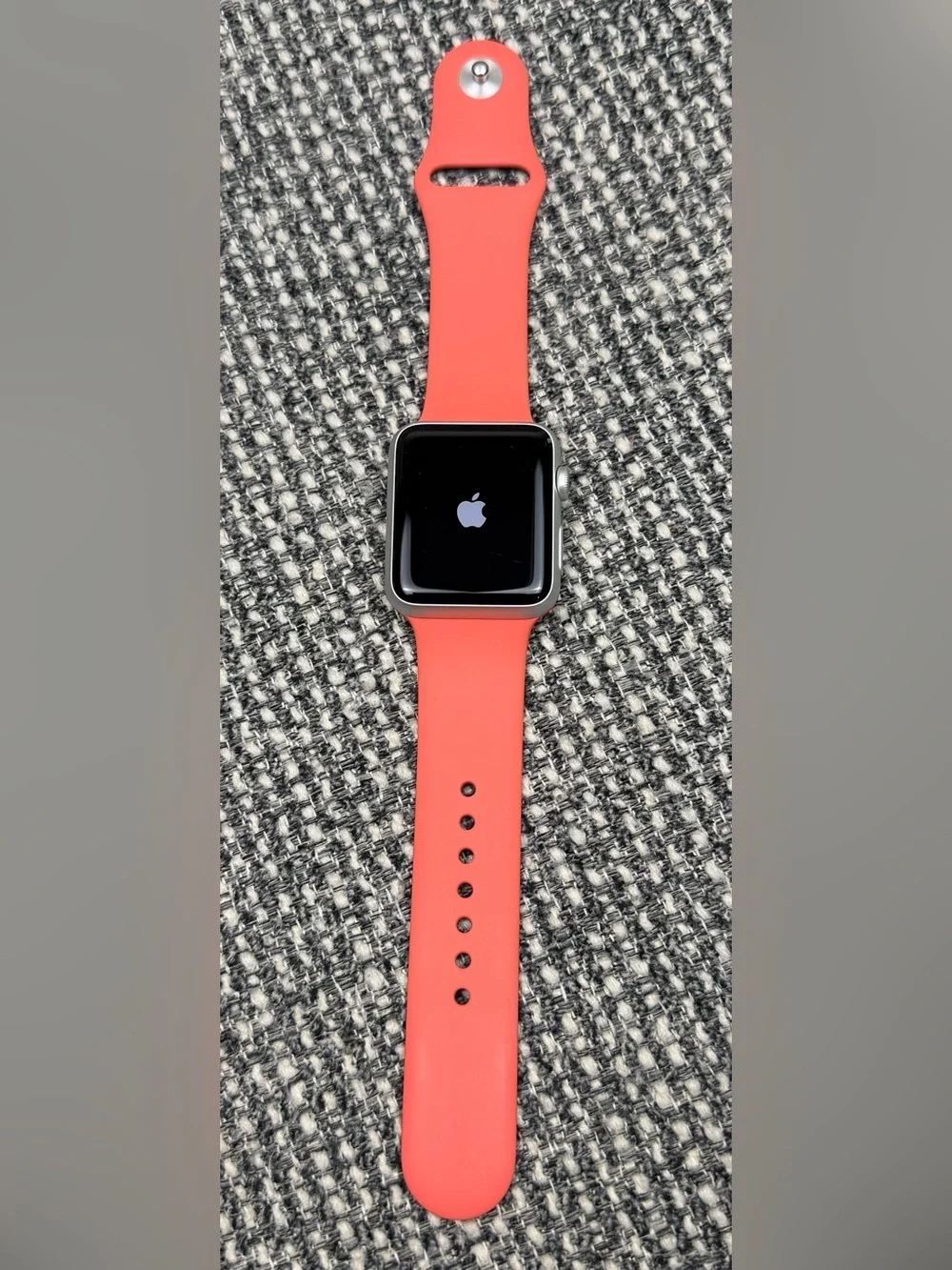 Apple Watch 1st Gen 7000 Series 42mm Silver Aluminum Case Pink Sport Band A1803